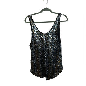 Talula Silver Sequin Tank